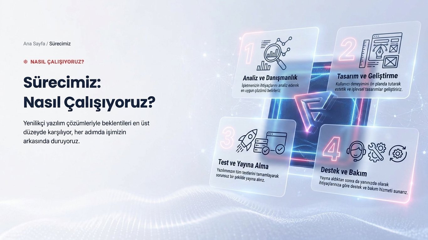Web Yazılım Geliştirme — süreç adımları